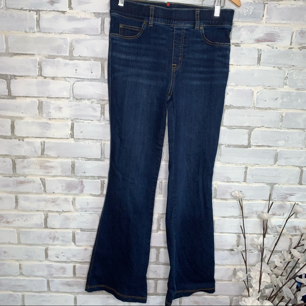 SPANX | Shapewear Blue Denim Flare Jeans Medium - Picture 6 of 14